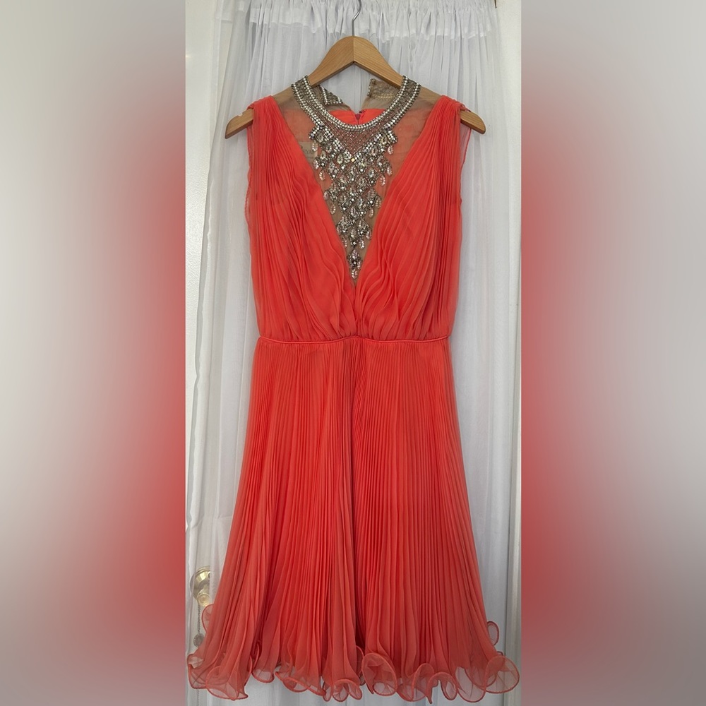 Jack Bryan Coral Vintage 40s Party Dress